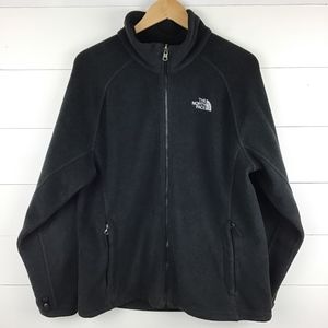 The North Face Men's L Fleece Zip Up Jacket Black